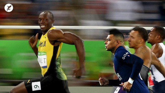 Bolt incentiva Mbappé a correr os 100m: "Amaria ter competido com ele"