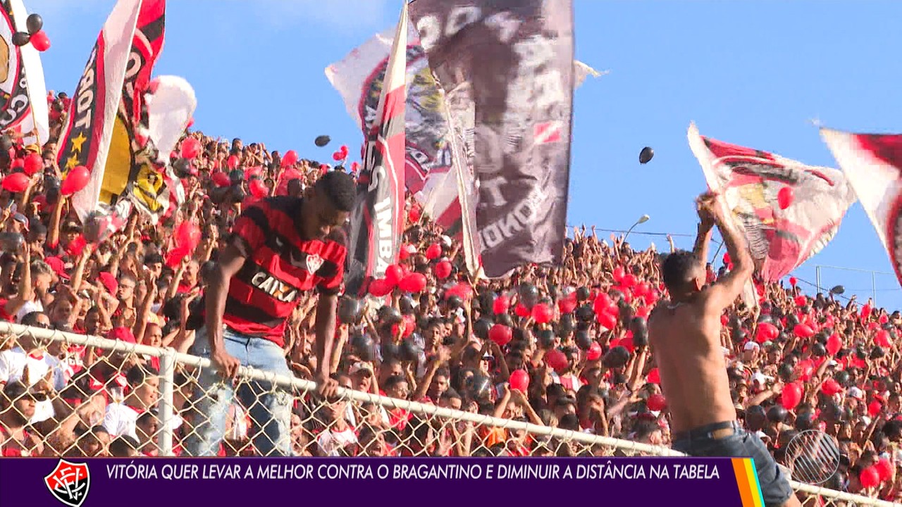 Vitória quer levar a melhor contra o Bragantino e diminuir a distância na tabela