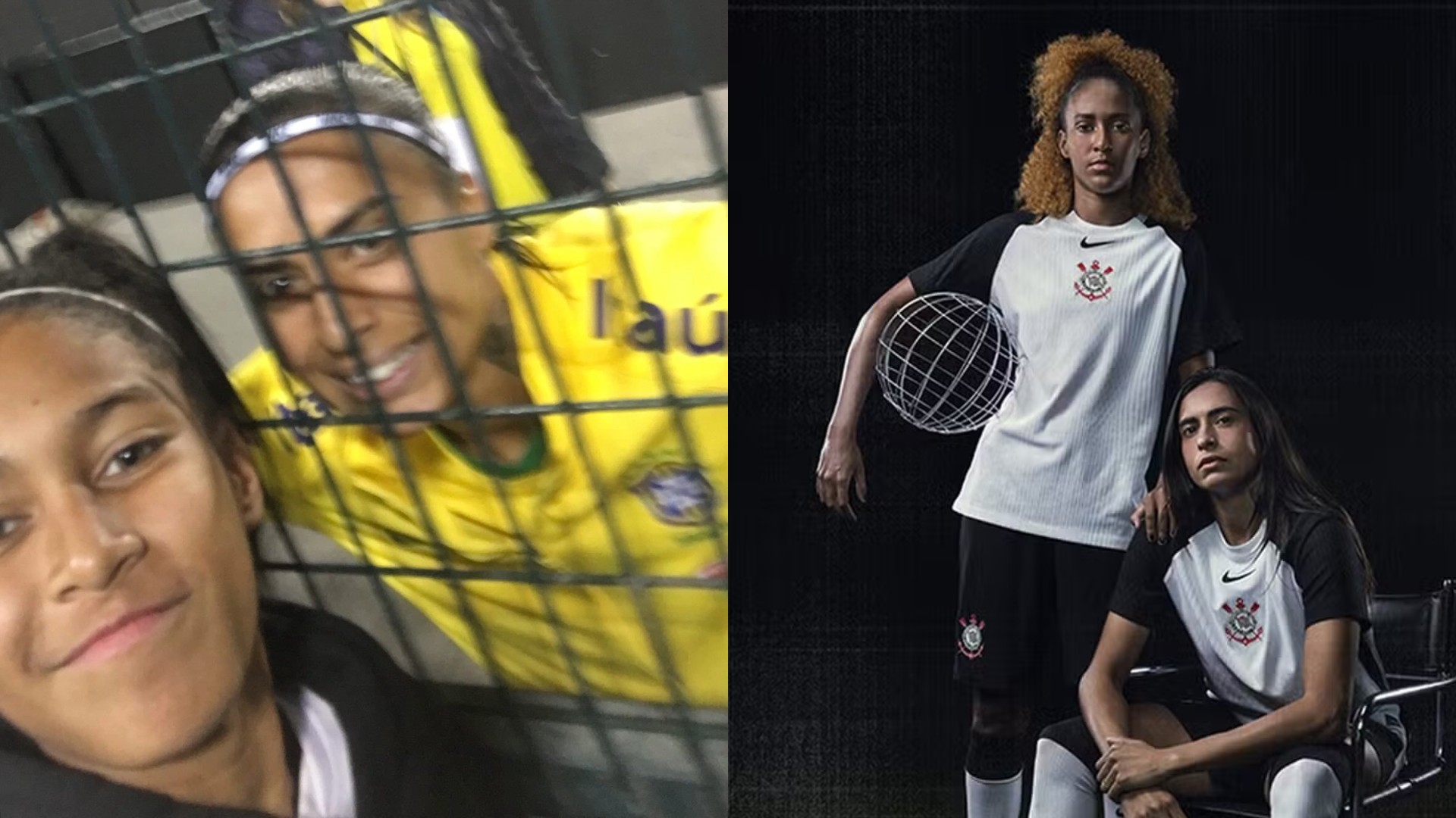 Encontro entre Gi Fernandes e Andressa Alves no Campo do Pacaembu.