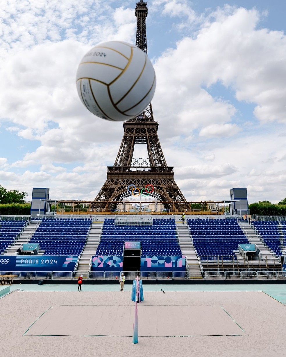 Arena do Vôlei de Praia em Paris — Foto: Divulgação / Paris 2024