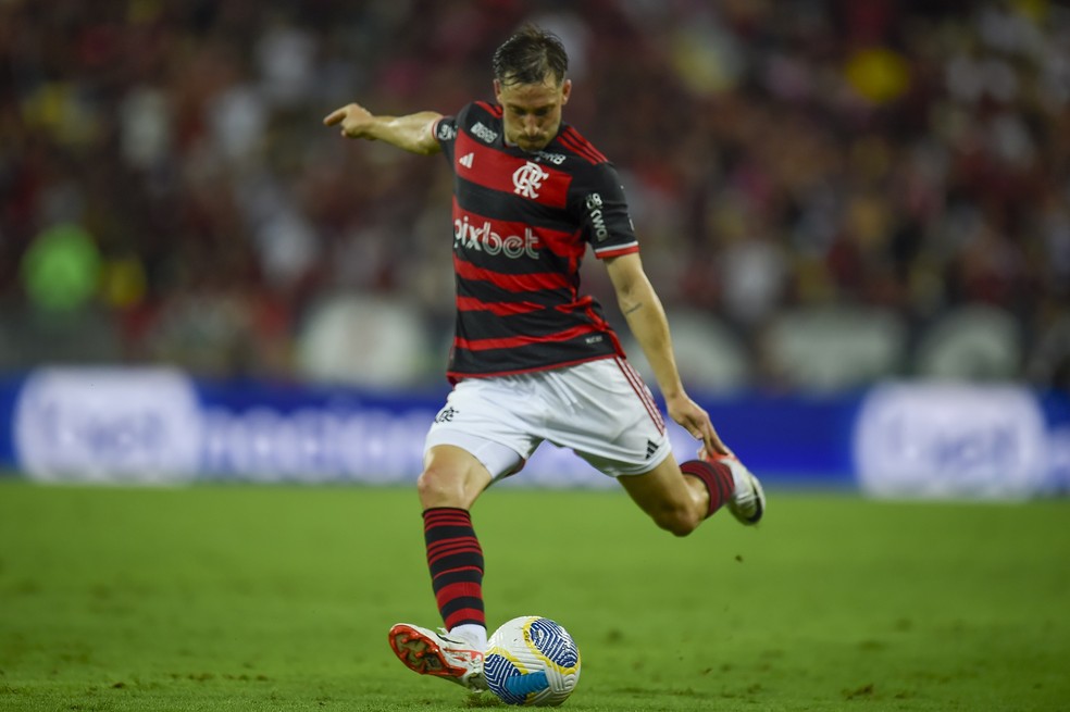 Viña em ação pelo Flamengo — Foto: Marcelo COrtes / CRF