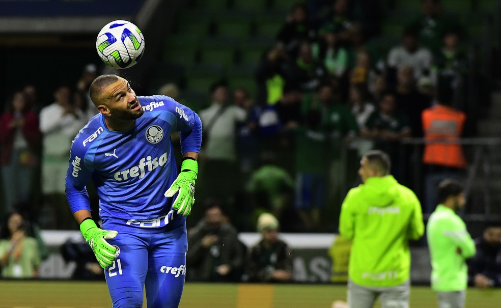 Weverton, goleiro do Palmeiras — Foto: Marcos Ribolli