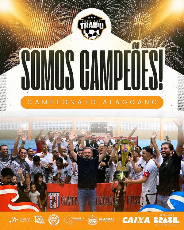 Traipu conquista o tricampeonato alagoano de futsal | Ge