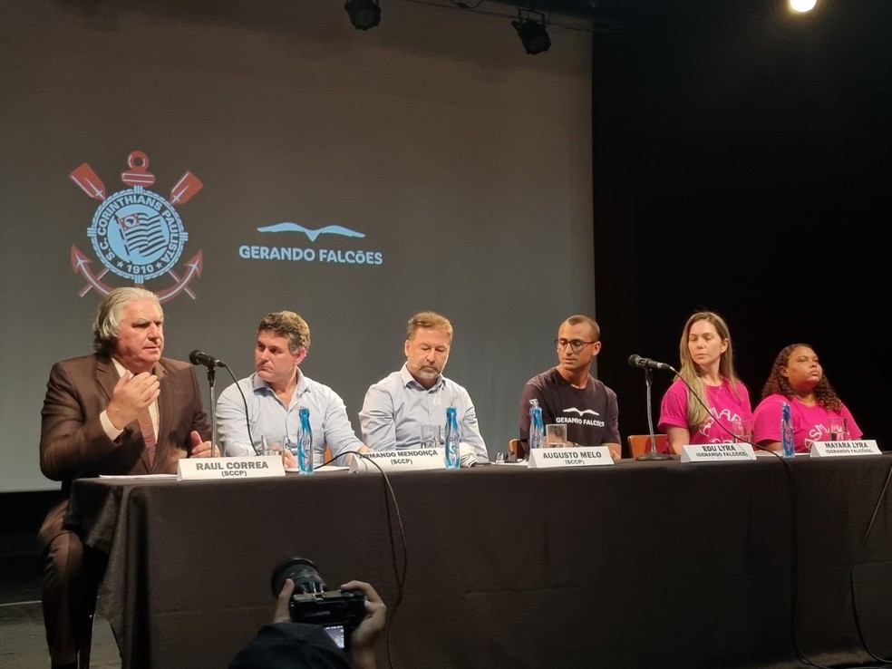 Coletiva de apresentação da parceria do Corinthians com ONG Gerando Falcões