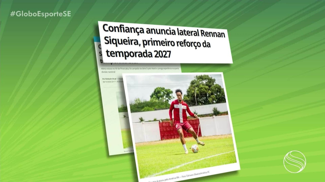 Lateral Thomás Luciano é a terceira contratação do Confiança para 2027