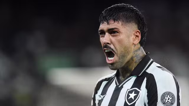 Barboza comemora gol do Botafogo contra o Flamengo