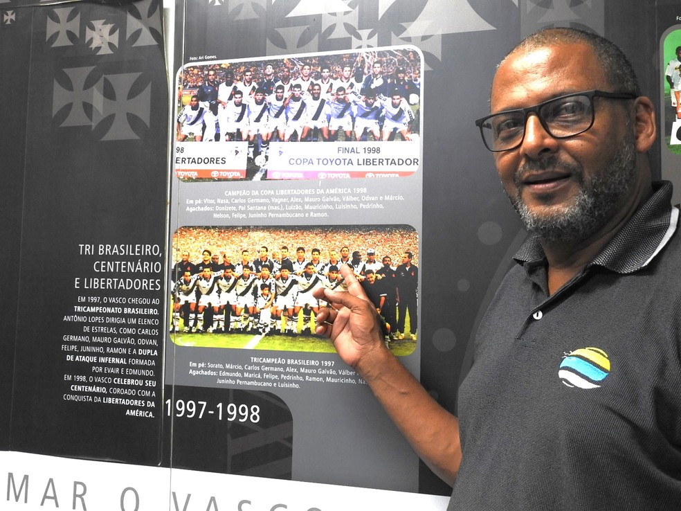Nelson Patola, campeão brasileiro e da Libertadores com o Vasco — Foto: Emanuelle Ribeiro