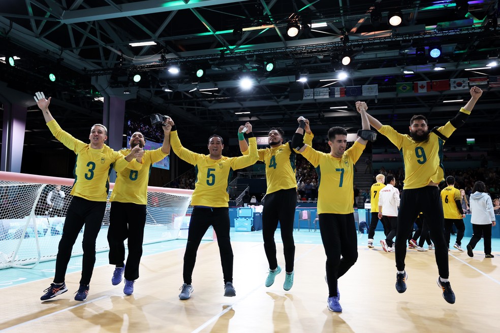 Brasil conquista medalha de bronze no golbol - Paralimpíadas 2024 — Foto: Getty Images
