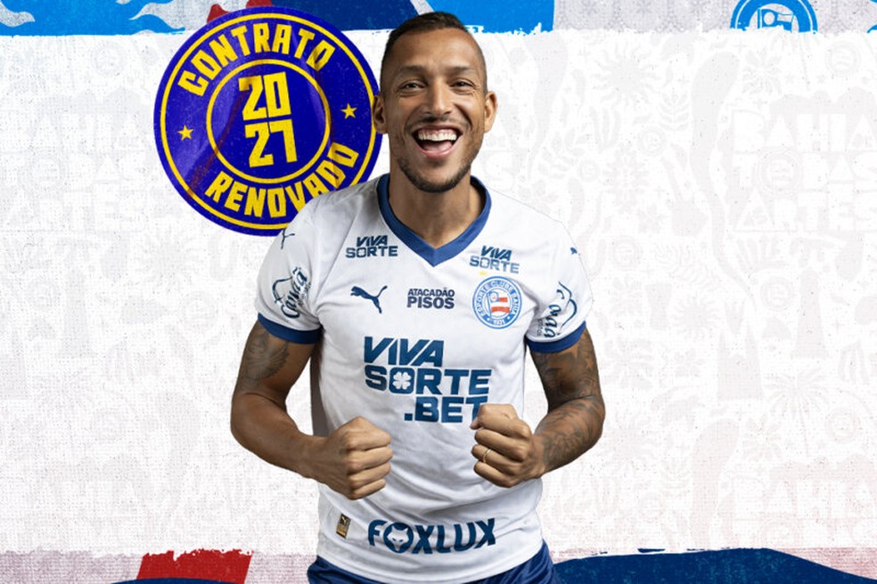 David Duarte renovou contrato com o Bahia até o fim de 2027 — Foto: Divulgação / EC Bahia