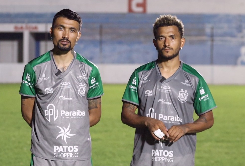 Kieza e Rog�rio pelo Nacional de Patos � Foto: �der Souza / Nacional de Patos