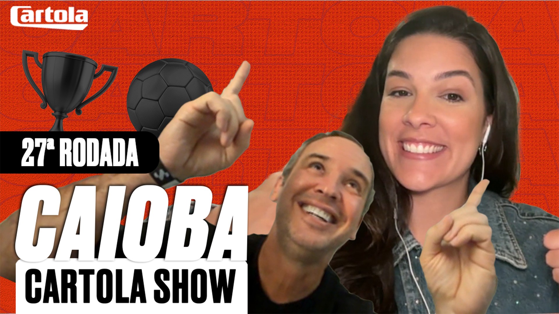 Caioba Cartola Show: Caio Ribeiro celebra liderança na liga do programa e recebe Renata Silveira