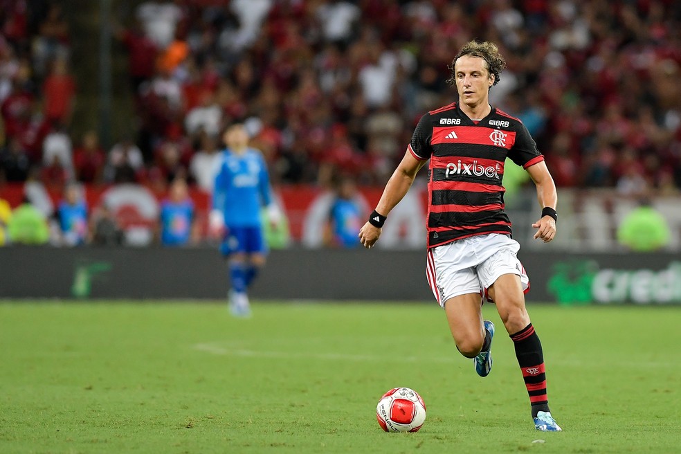 David Luiz jogador do Flamengo durante partida contra o Boavista no est�dio Maracan� pelo campeonato Carioca 2024 � Foto: Thiago Ribeiro/AGIF