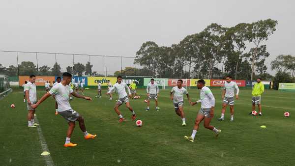 Com reforços, Palmeiras faz primeiro treino com bola em 2024