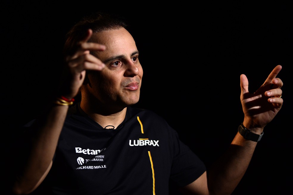 Vice-campeão da F1 2008, Felipe Massa em entrevista ao "Abre Aspas", para o ge.globo — Foto: Marcos Ribolli