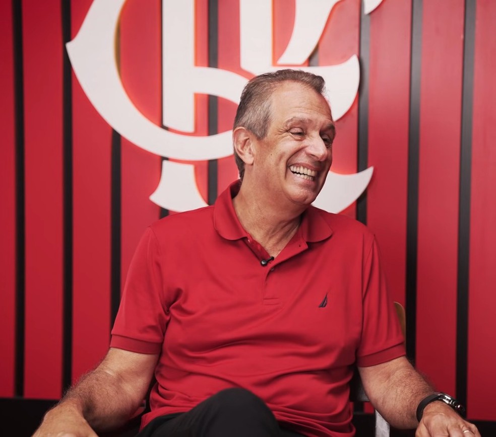 Bap, presidente do Flamengo, em entrevista  FlamengoTV  Foto: Reproduo / FlamengoTV