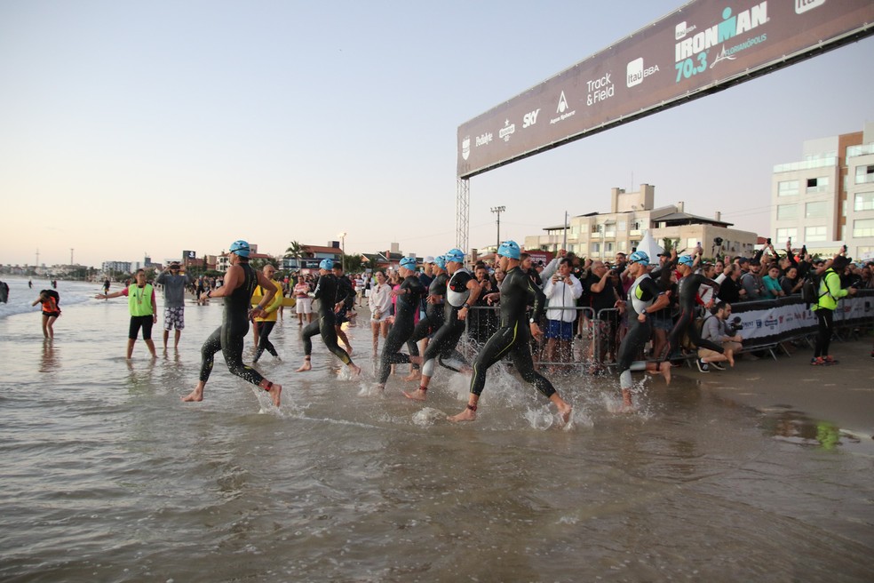 The triathlon IRONMAN competition held in Florianopolis - Santa Catarina -  Brazil, on the 31th of