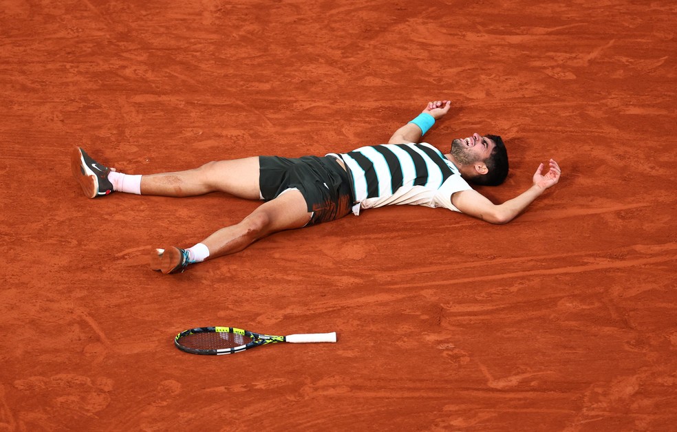 Alcaraz é bicampeão de Roland Garros — Foto: Reuters