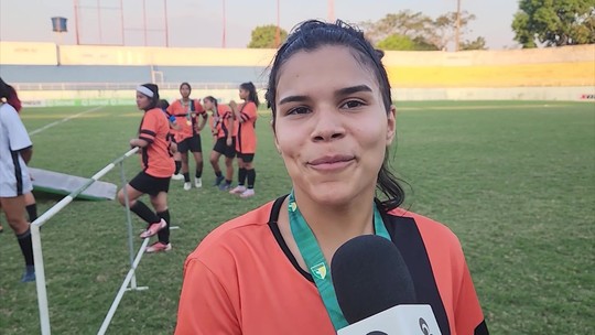 Emocionada, zagueira do Grêmio Xapuriense festeja título inédito do Acreano Feminino Sub-17 - Programa: Globo Esporte Acre 
