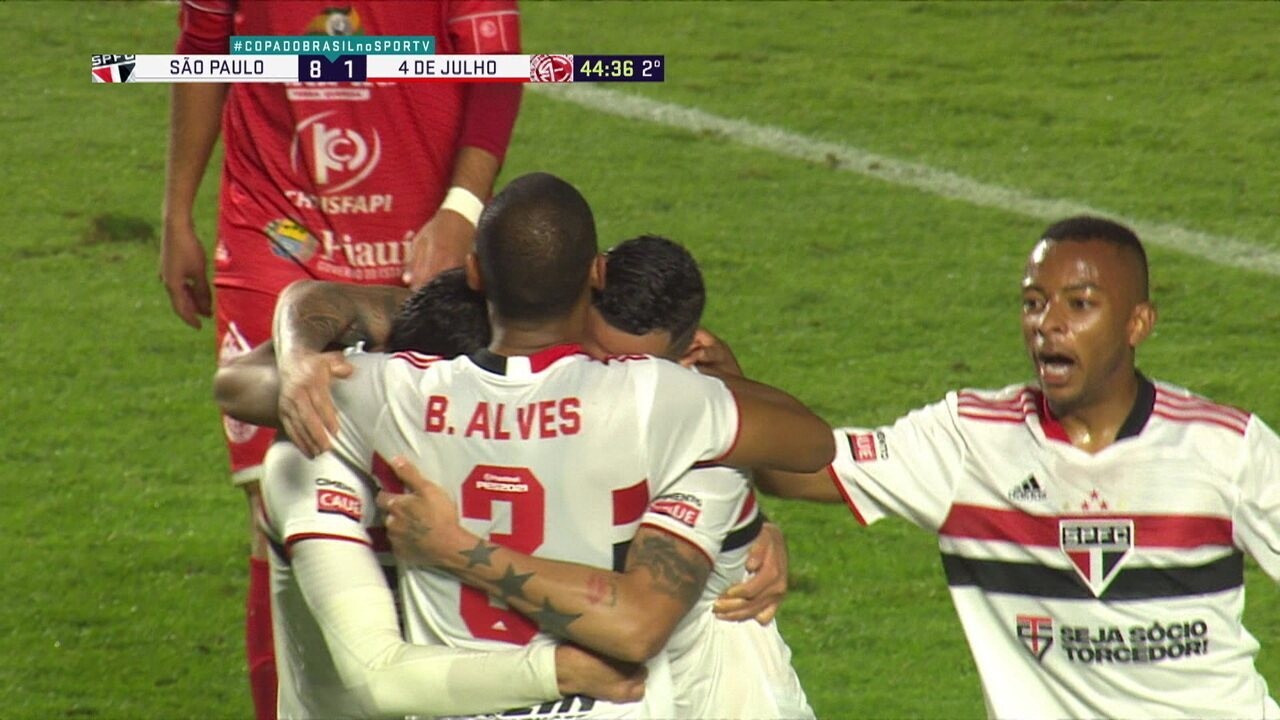 Goleada do São Paulo por 9 a 1 é a segunda maior da história do clube ...