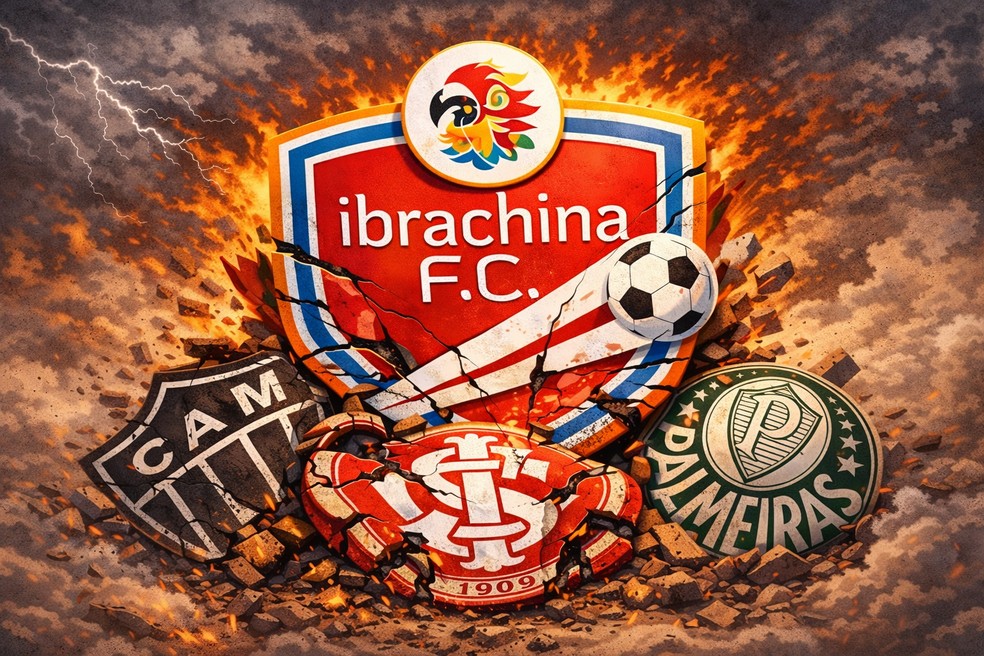 Ibrachina eliminou gigantes na Copinha 2025 — Foto: ChatGPT