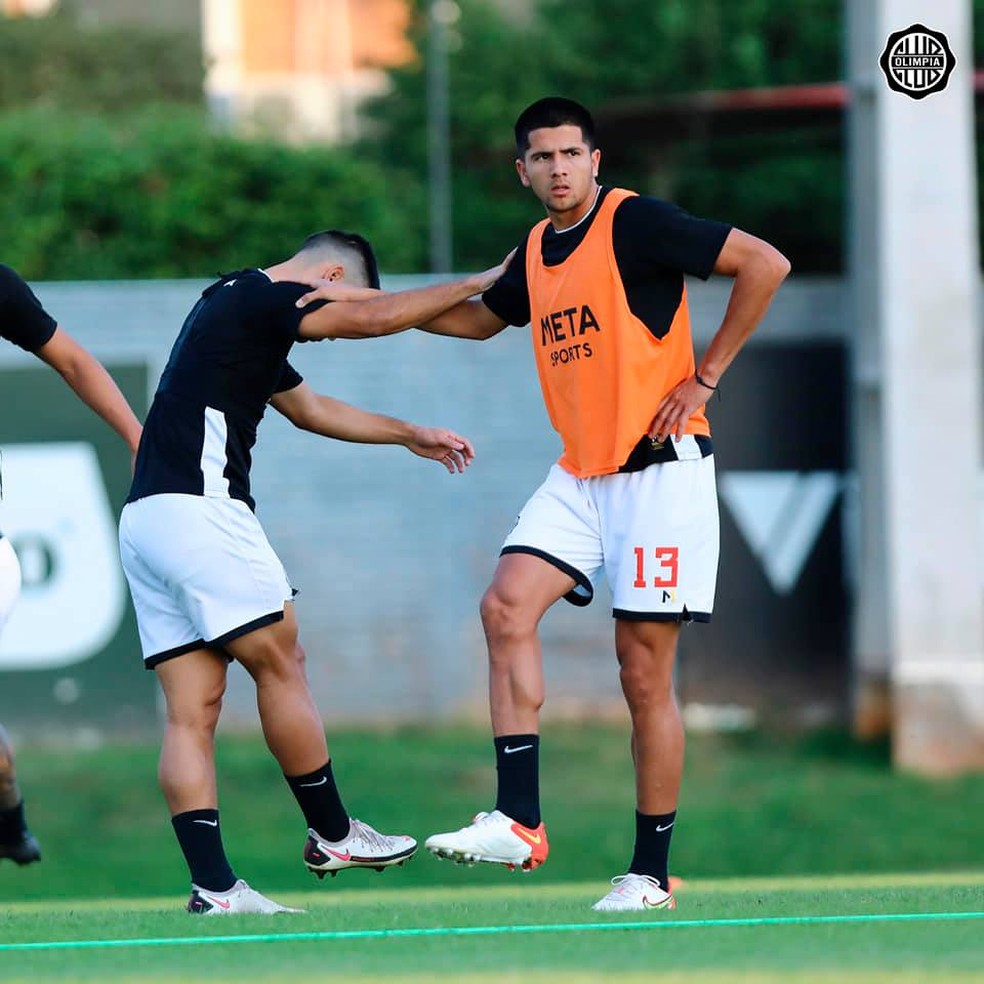 Mateo Gamarra pelo Olimpia — Foto: Divulgação/ Olimpia