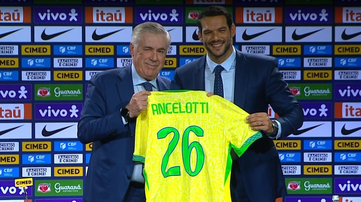 Veja a comissão técnica de Carlo Ancelotti na Seleção