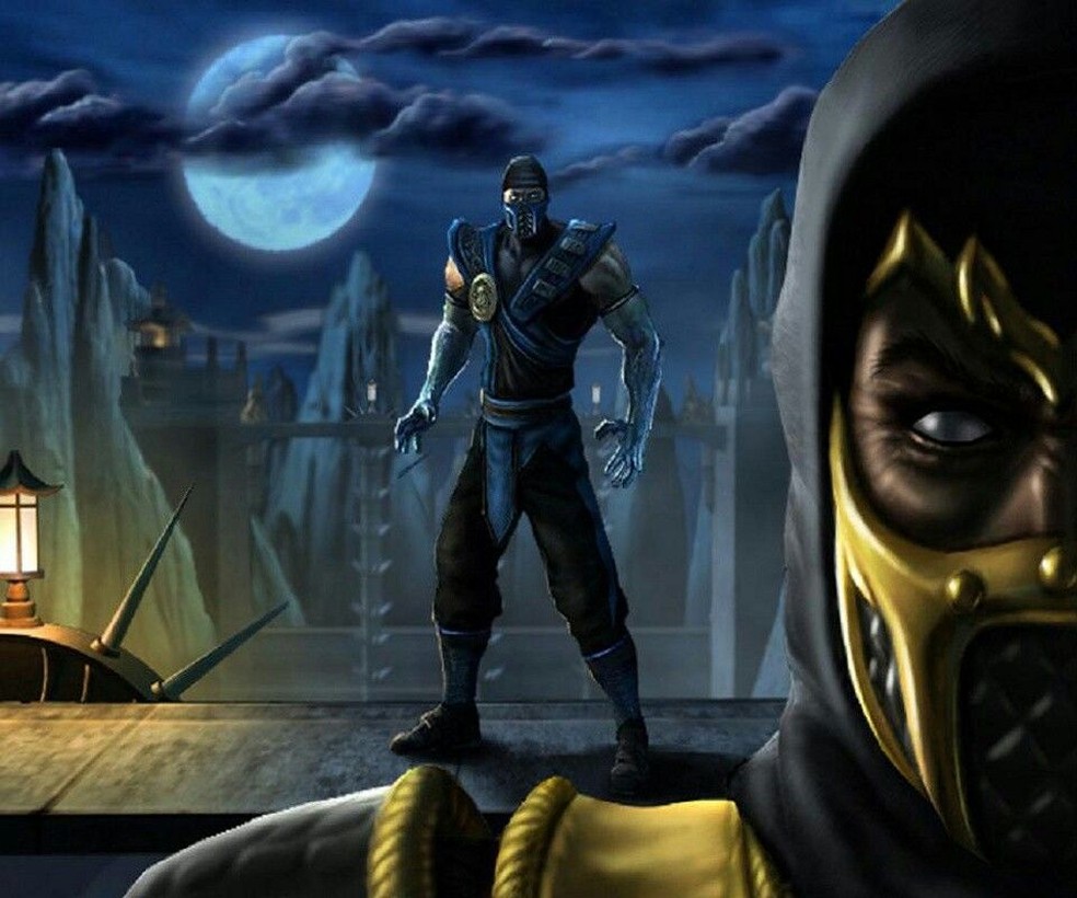 Banner de Scorpion e Sub-Zero no Mortal Kombat: Armageddon — Foto: Reprodução/MK: Armageddon