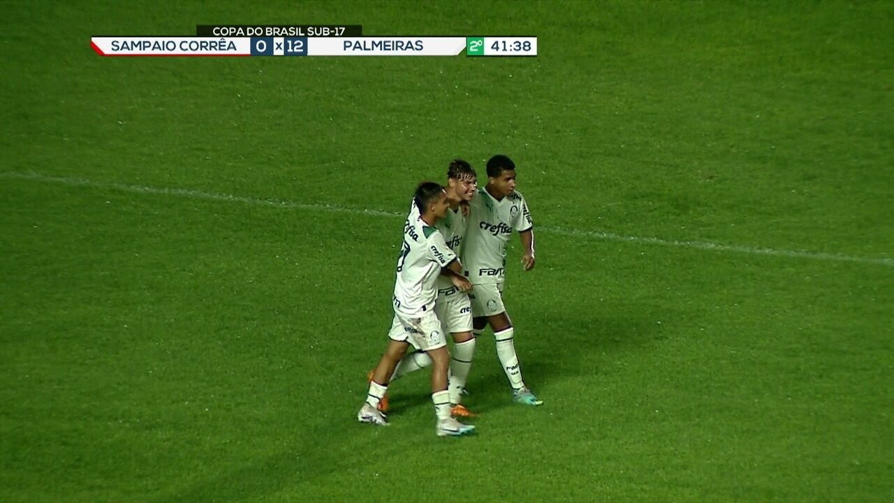 Palmeiras aplica maior goleada da Copa do Brasil sub-17 ao vencer o ...