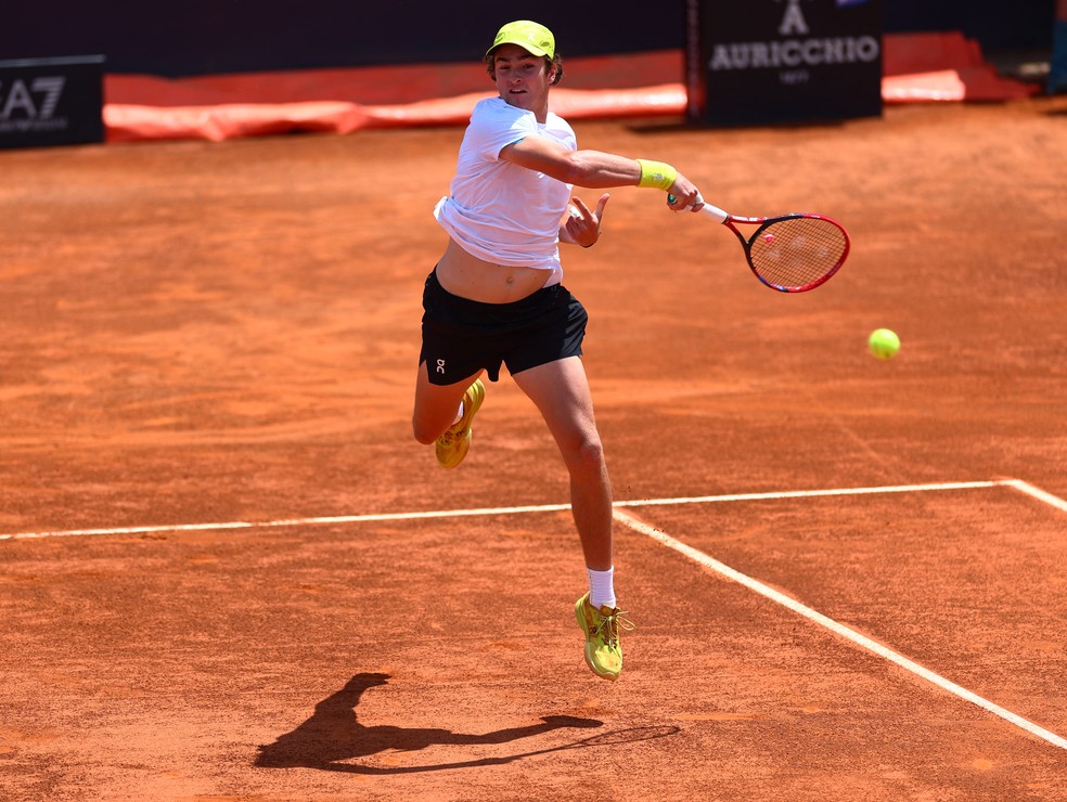 João Fonseca na estreia em Roma — Foto: Reuters