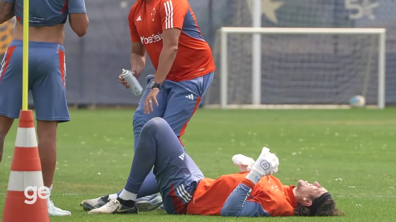 Cássio sente a coxagols ht bet365treino do Cruzeiro