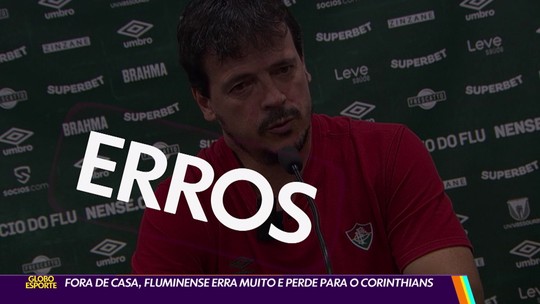 Fora de casa, Fluminense erra muito e perde para o Corinthians - Programa: Globo Esporte RJ 