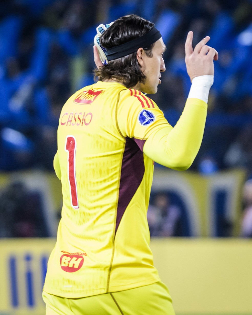 Cássio pelo Cruzeiro contra o Boca Juniors — Foto: Gustavo Aleixo/Cruzeiro