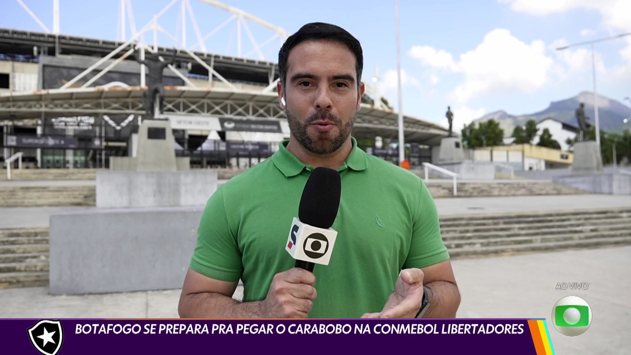 Botafogo se prepara para enfrentar o Carabobo na Libertadores.