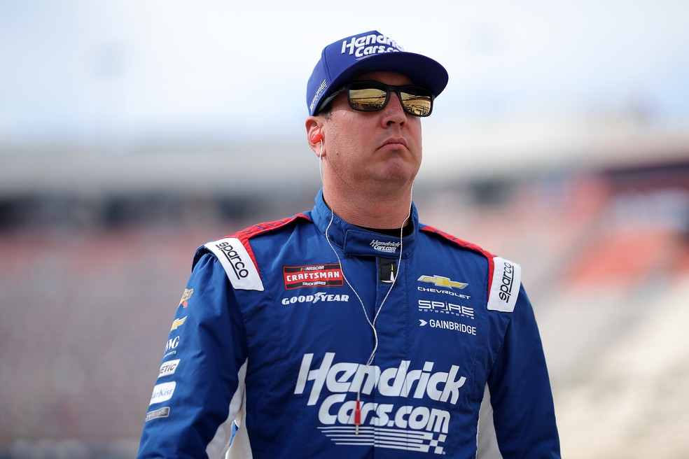 Kyle Busch durante etapa da Nascar em abril de 2026 — Foto: Jonathan Bachman/Getty Images