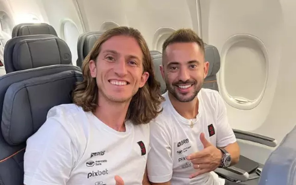 Filipe Luís e Everton Ribeiro - Reprodução/Redes Sociais