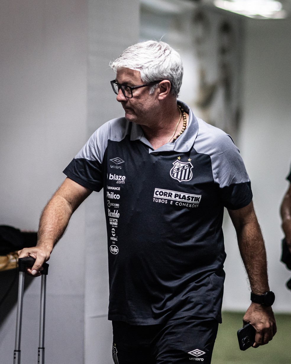 Odair Helmann em Santos x Corinthians — Foto: Raul Baretta/ Santos FC