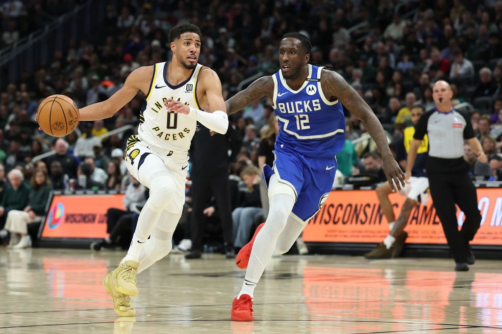 Indiana Pacers x Milwaukee Bucks é um dos confrontos do playoff — Foto: Stacy Revere/Getty Images
