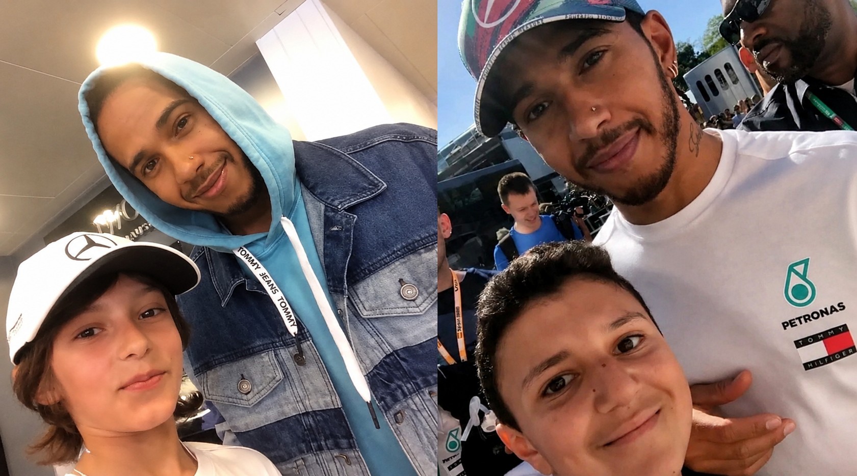 Antes tietes, Antonelli e Hadjar dividem pódio com Hamilton