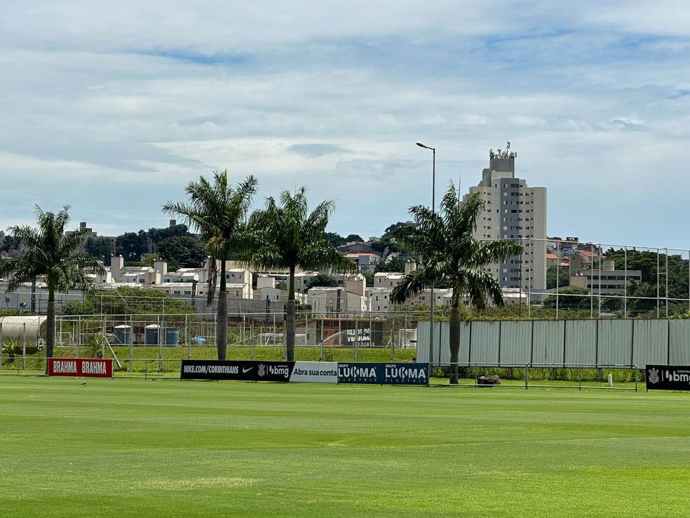 CT da base do Corinthians recebeu a visita de agentes da Polícia Federal — Foto: Bruno Cassucci