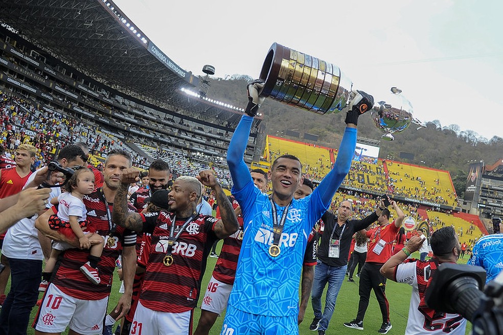 Marinho, Santos, Flamengo, Libertadores, 2022 — Foto: Marcelo Cortes/Flamengo