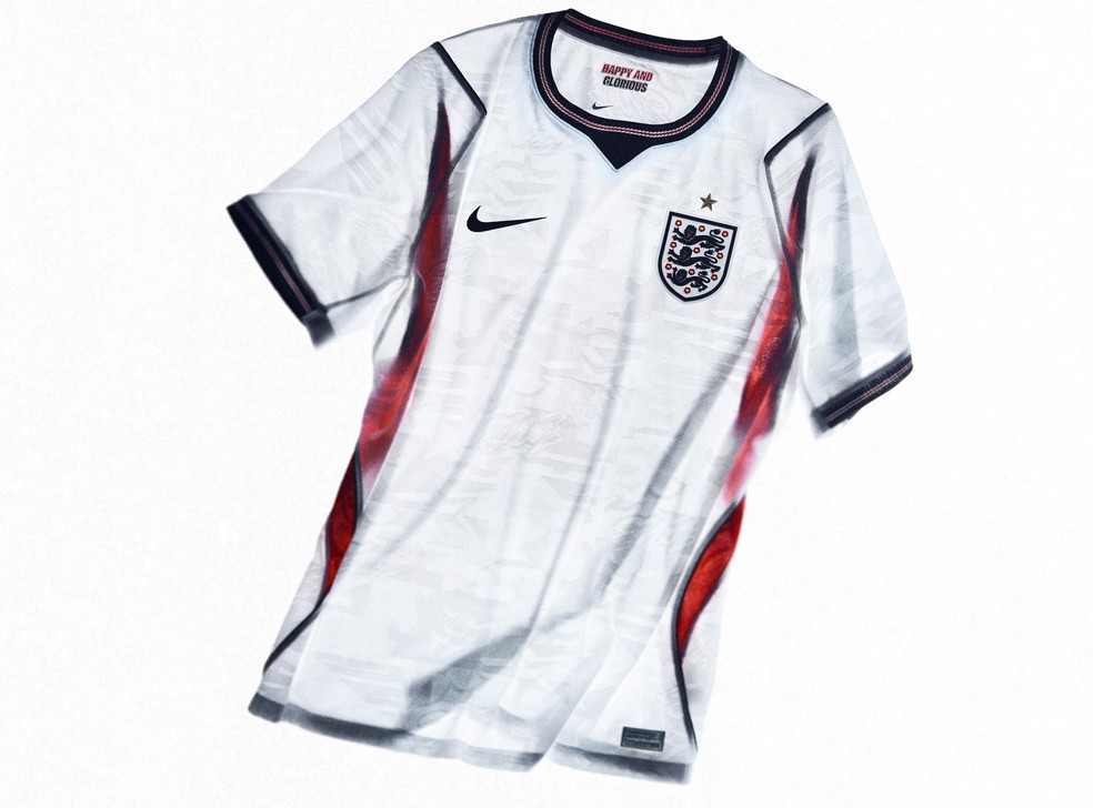 Camisa da Inglaterra para a Copa do Mundo 2026 — Foto: Nike / Divulgação