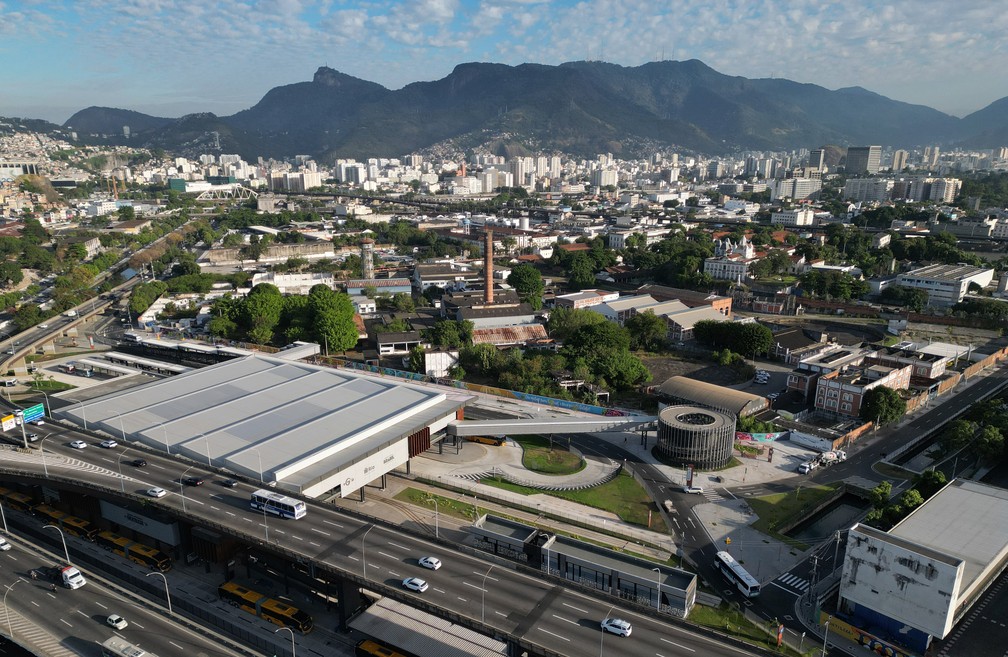 Imagem do terreno do Gasômetro, local que o Flamengo quer construir o estádio — Foto: André Durão