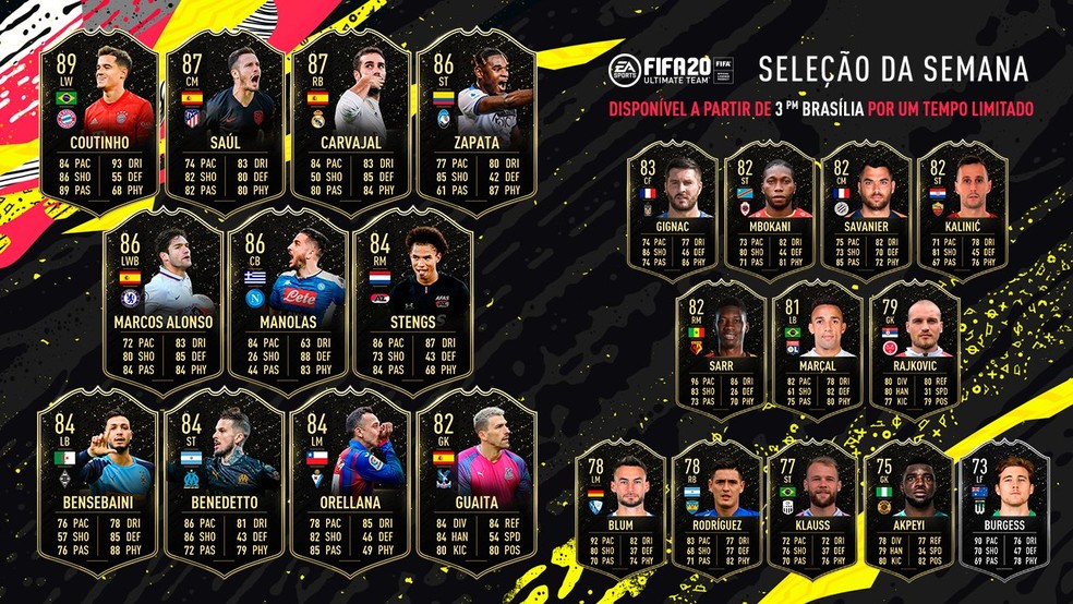 FIFA 20: cinco elencos da PL para o seu Ultimate Team