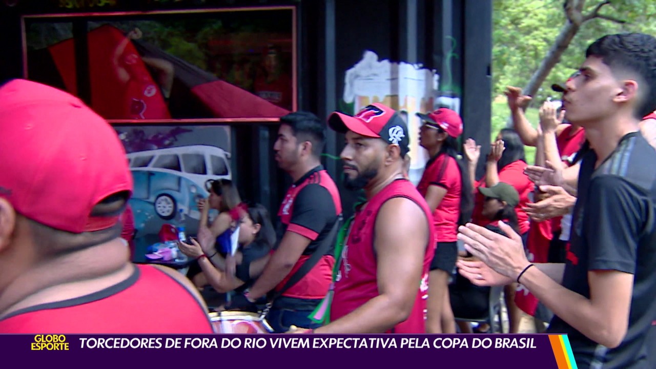 Torcedores de fora do Rio vivem expectativa pela Copa do Brasil