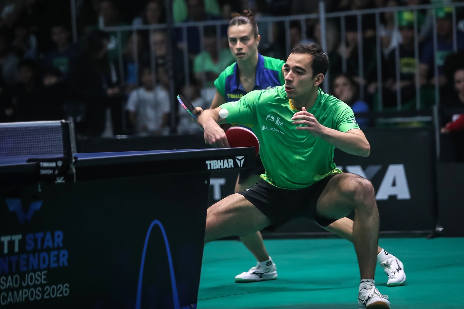 Hugo Calderano e Bruna Takahashi ficam com vice de duplas mistas do WTT de São José dos Campos