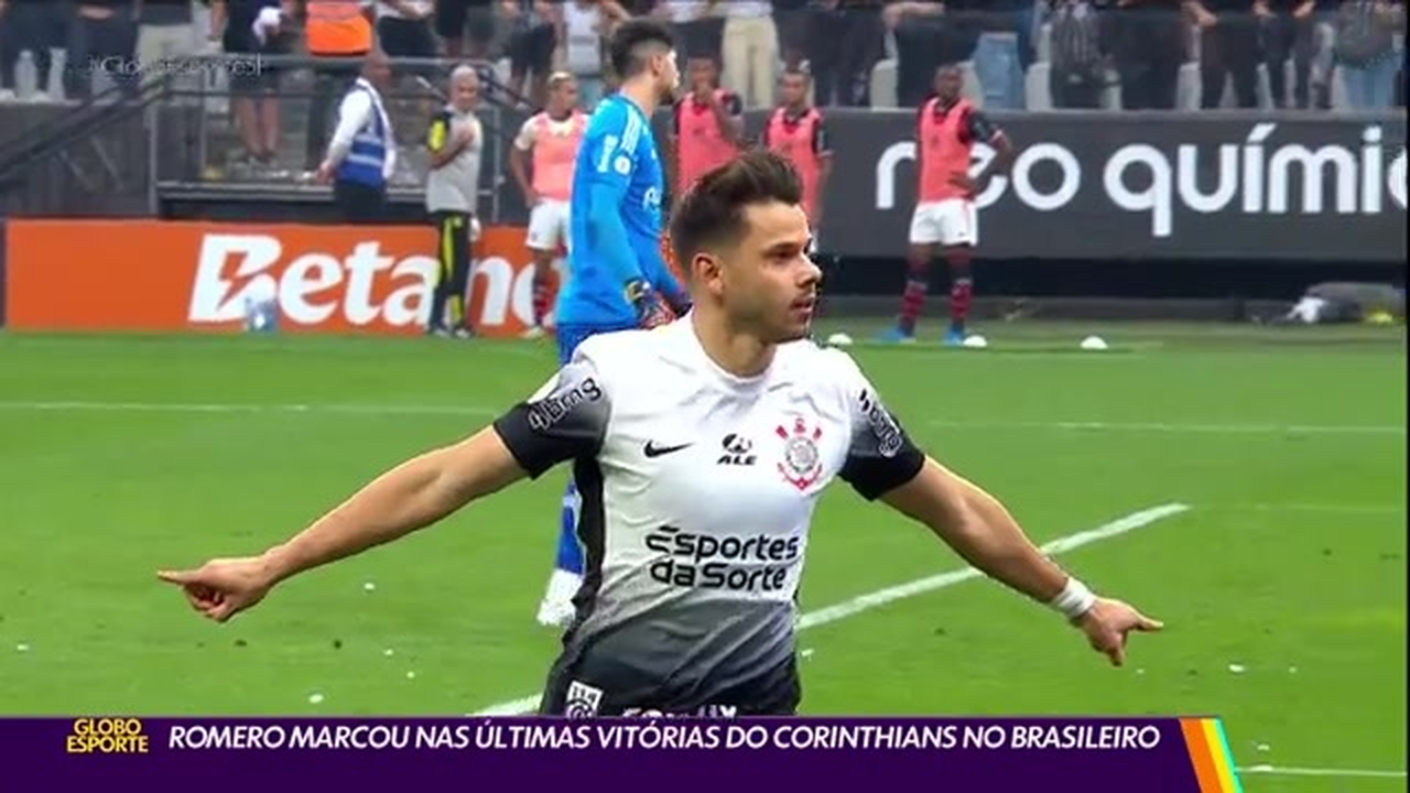 Romero marcou nas últimas vitórias do Corinthians no Brasileiro