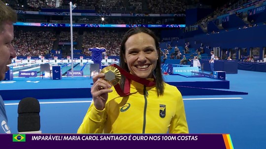 Imparável! Maria Carol Santiago é ouro nos 100m costas - Programa: Globo Esporte RJ 