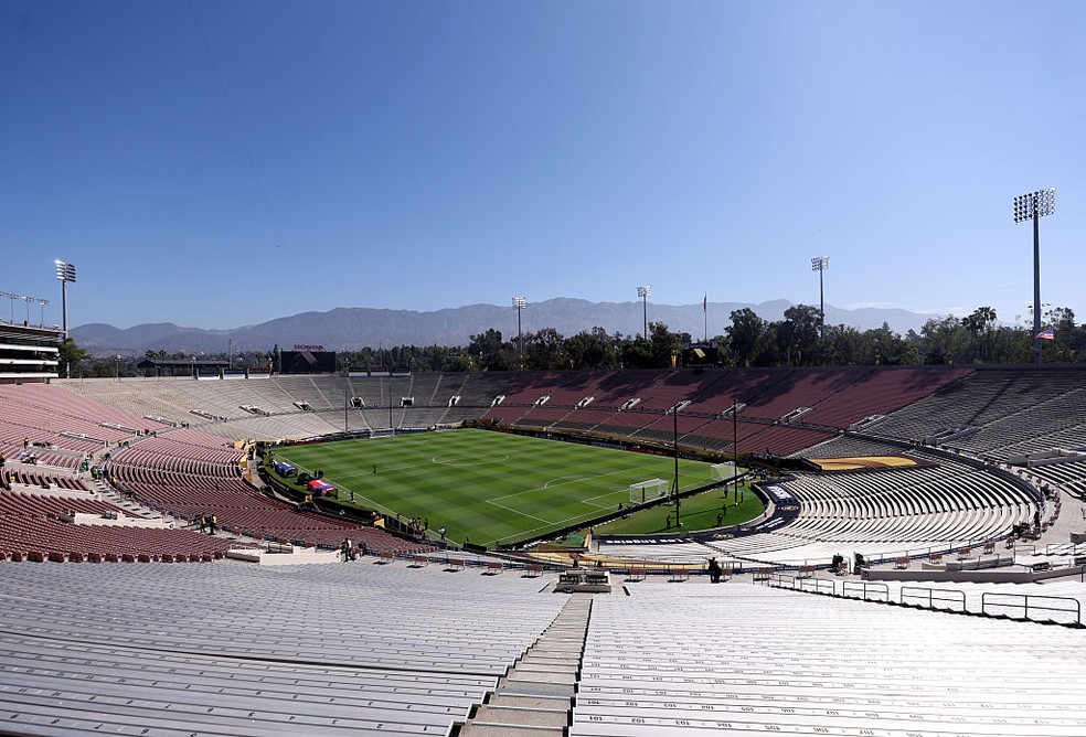 Rose Bowl, estdio em Pasadena, EUA  Foto: Catherine Ivill - AMA/Getty Images