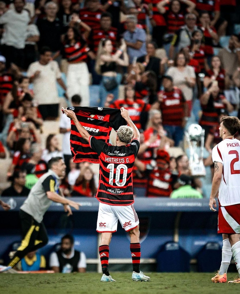 Matheus Gonçalves na final do Mundial sub-20 pelo Flamengo — Foto: Divulgação / Flamengo