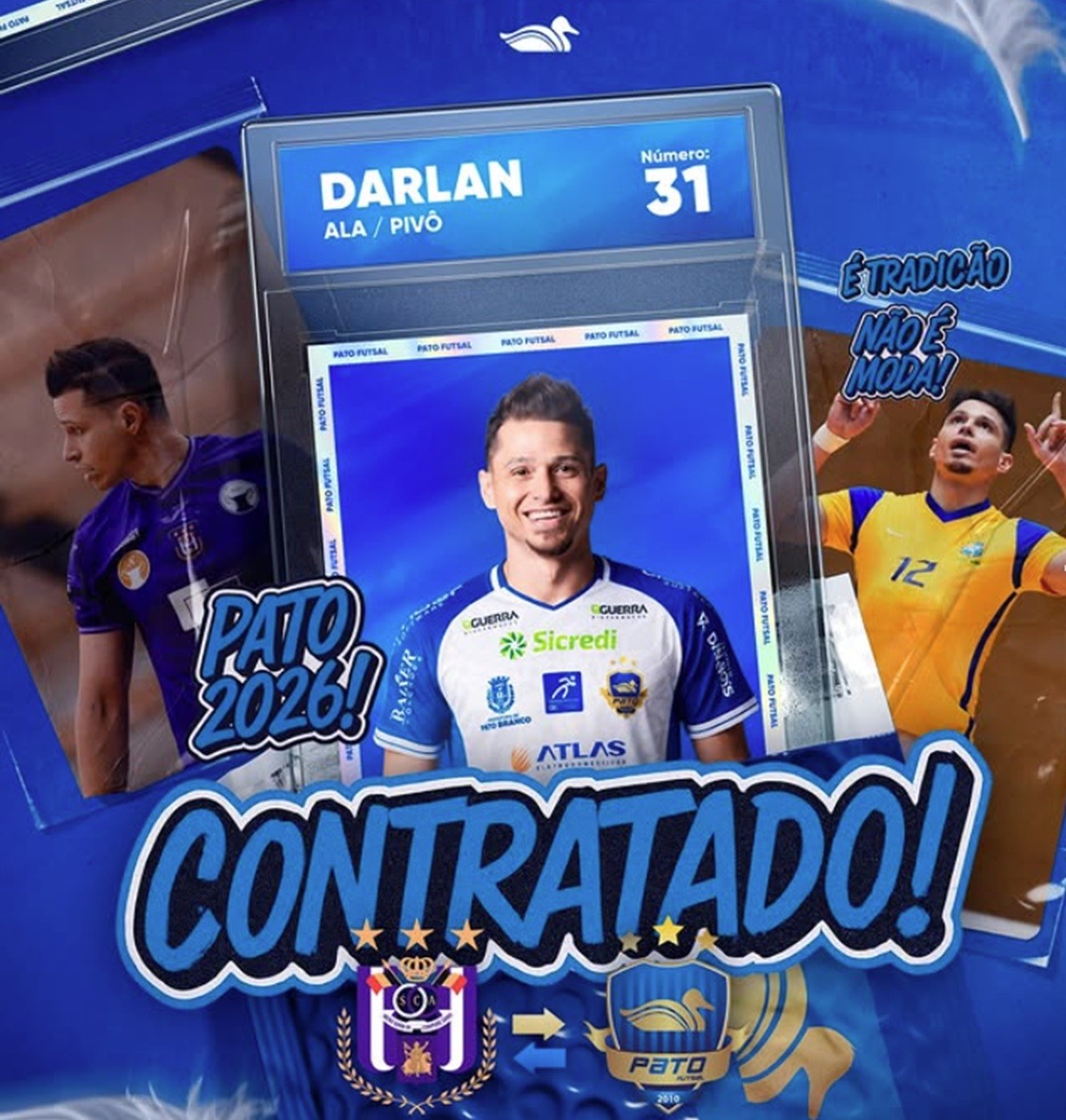 Pato Futsal anuncia reforço multicampeão e com passagem pela Seleção Brasileira